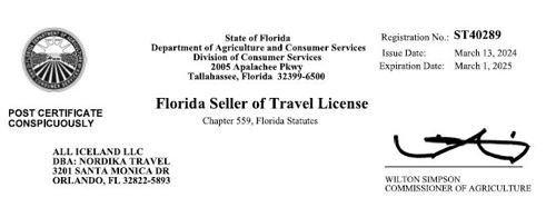 Florida License 2024